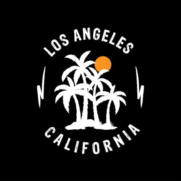 Los angeles california summer paradise tshirt design