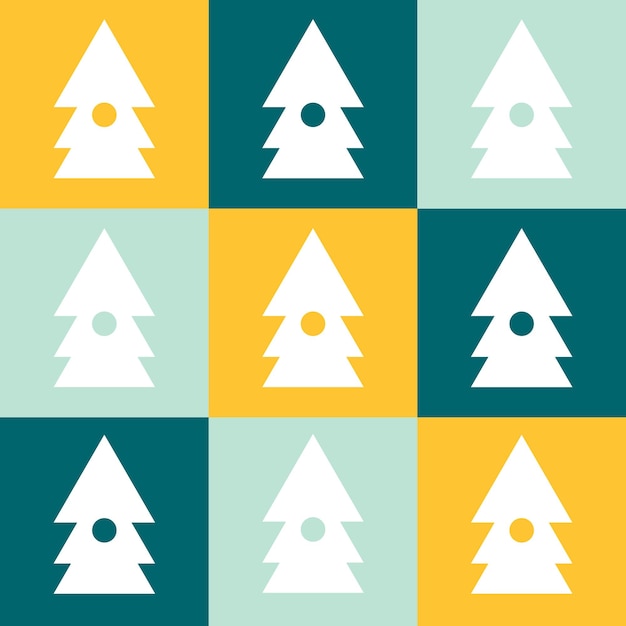 A lot of firtrees seamless background Celebratory pattern for decorating gifts