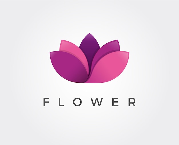 Lotus flower design logo Template