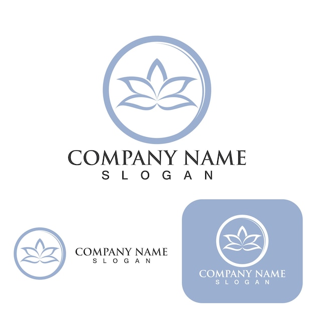 Lotus Flower Logo And Symbol Vector