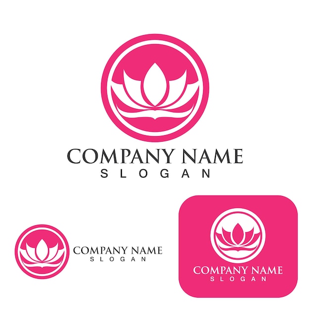 Lotus Flower Logo And Symbol Vector