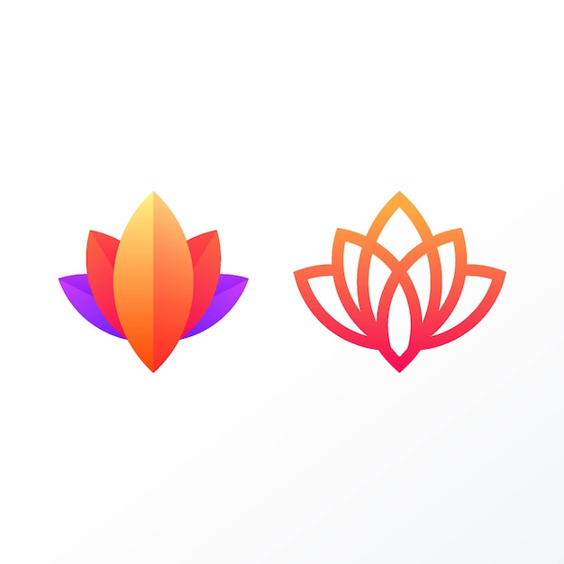 Lotus flowers icon