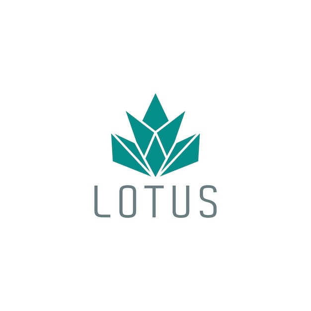 Lotus logo design template vector illustration