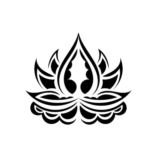 Lotus logo Flat logo illustration for your design