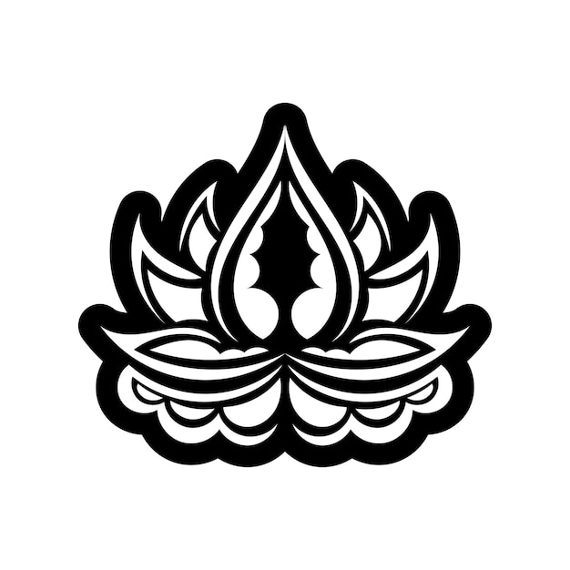 Lotus logo Flat logo illustration for your design