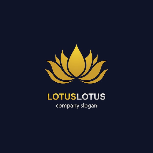 Lotus logo template icon