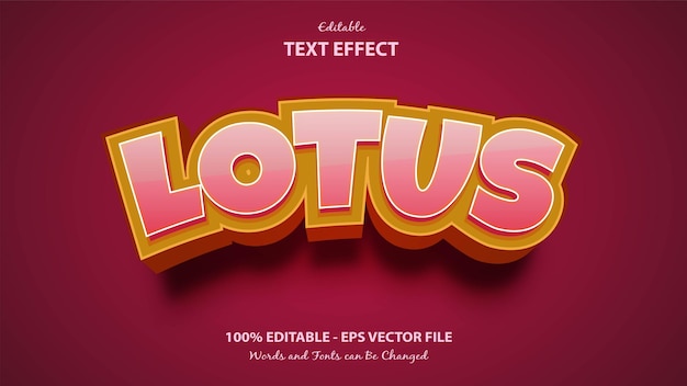 Lotus Style Text Effect