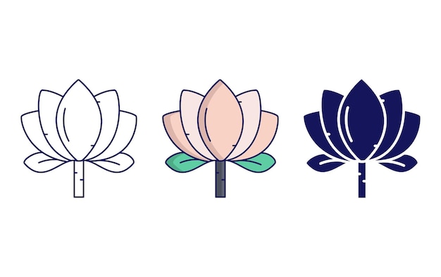 Lotus vector icon