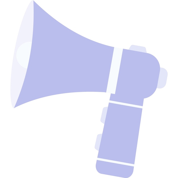 Loud speaker icon vector Isolated alert warning sign broadcast shout and volume speak propaganda message announce flat megaphone on white background