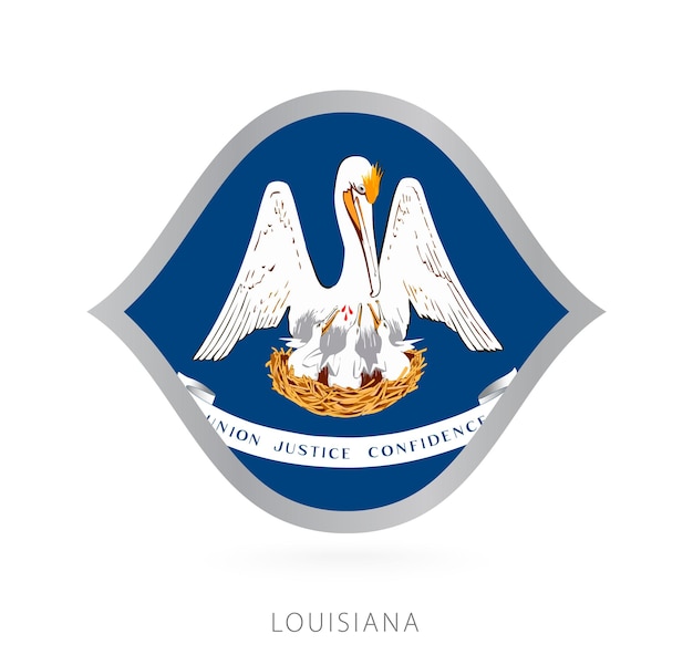 Louisiana national team flag in style for international basketball competitions