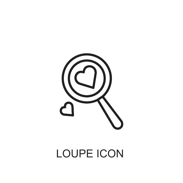 Loupe vector icon icon