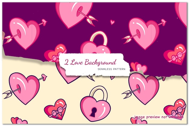 Love Background Seamless Pattern