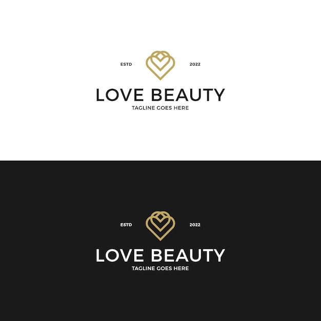 Love beauty logo design inspiration