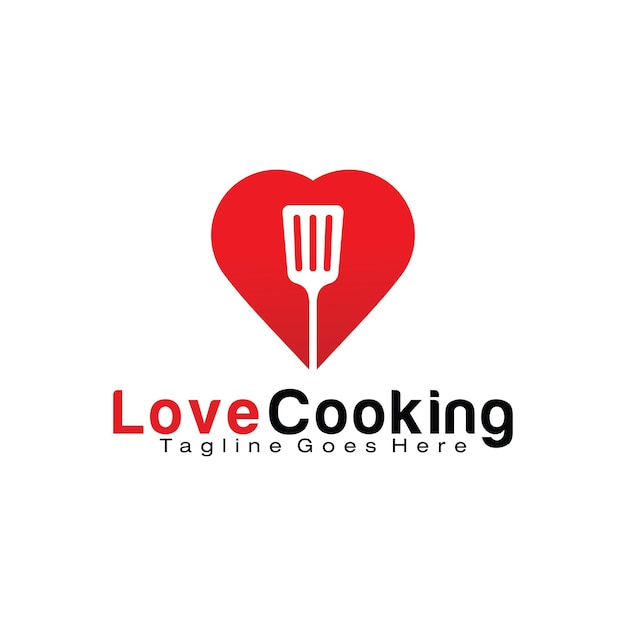 Love Cooking logo design template