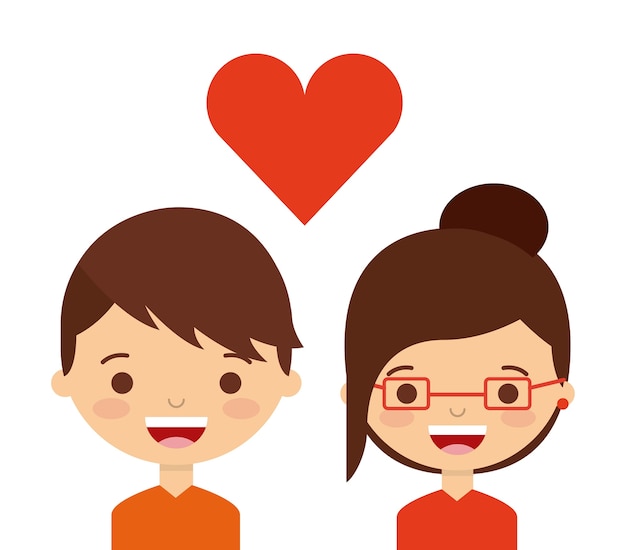 love couple design, vector illustration eps10 graphic 