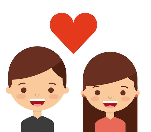 love couple design, vector illustration eps10 graphic 