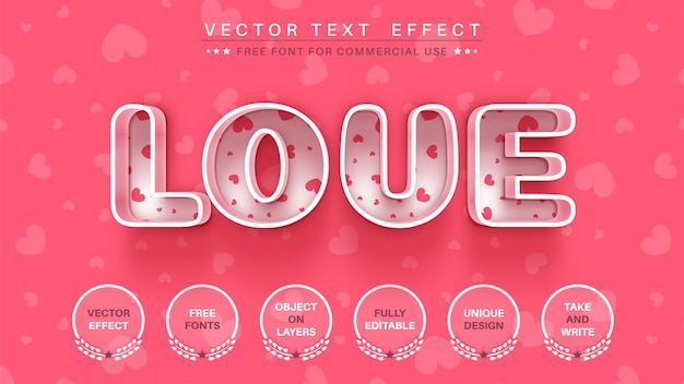 love  edit text effect font style