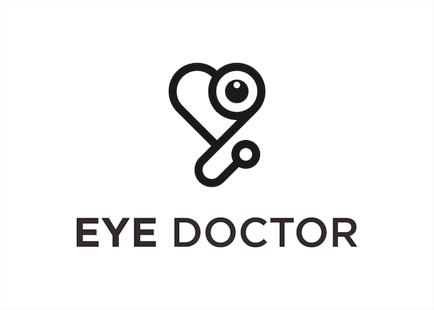 love eye logo design vector illustration