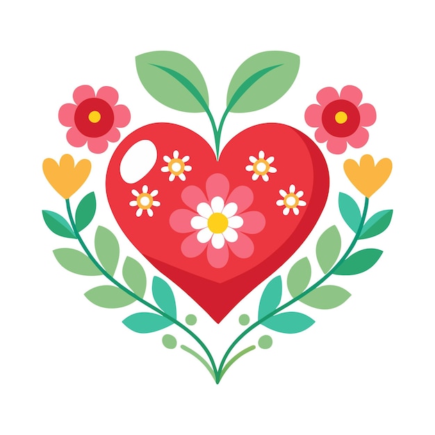 Love flower vector illustration