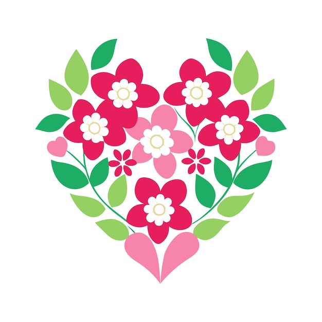 Love flower vector illustration