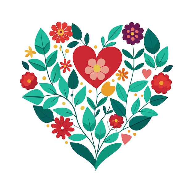 Love flower vector illustration