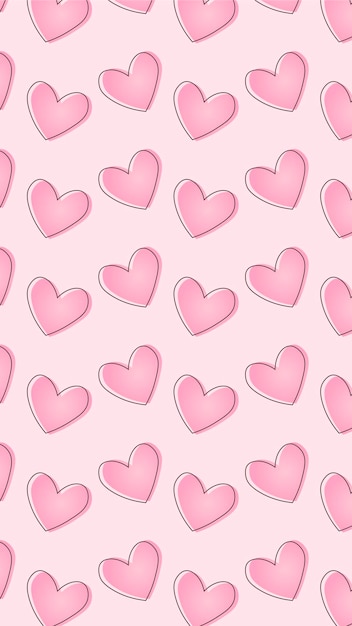 LOVE HEART PATTERN BACKGROUND DESIGN