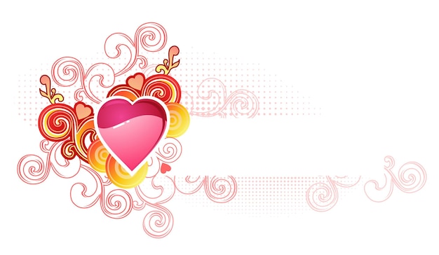 Love heart with spase for your text valentine and wedding vector