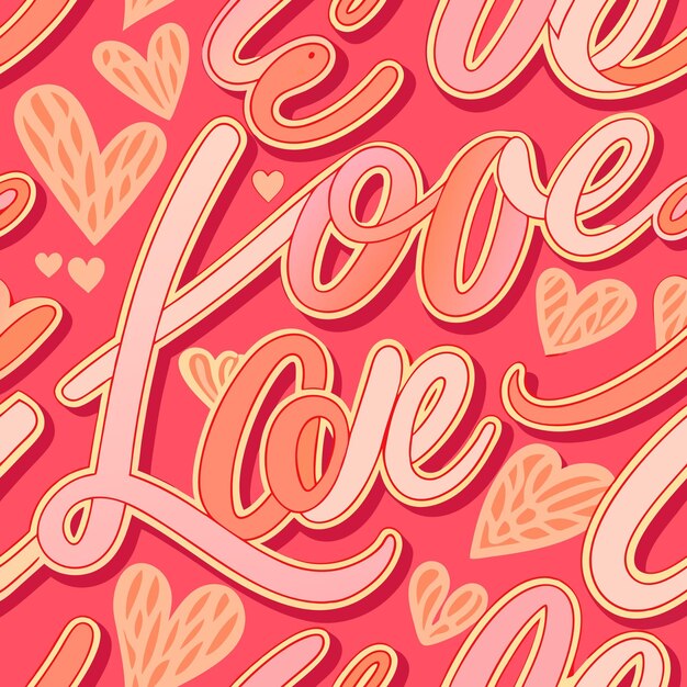 Love Hearts Pattern A Romantic and Colorful Design