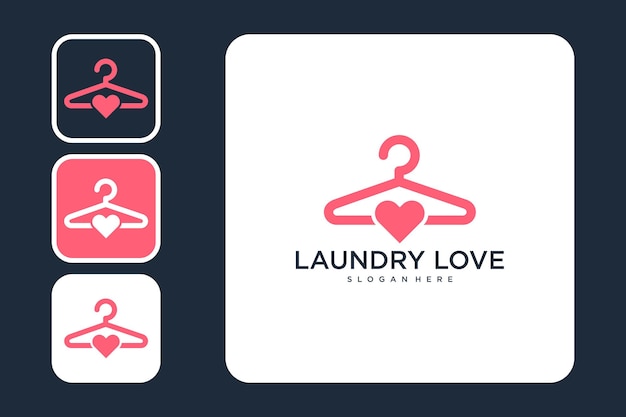 love laundry logo design