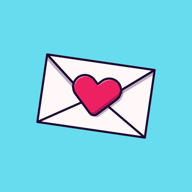 Love letter vector icon isolated object