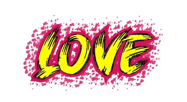 Love lettering tshirt design