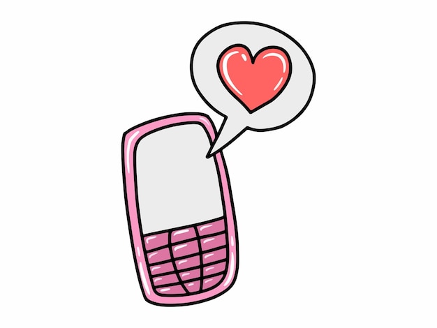 Love Message with Heart Icon