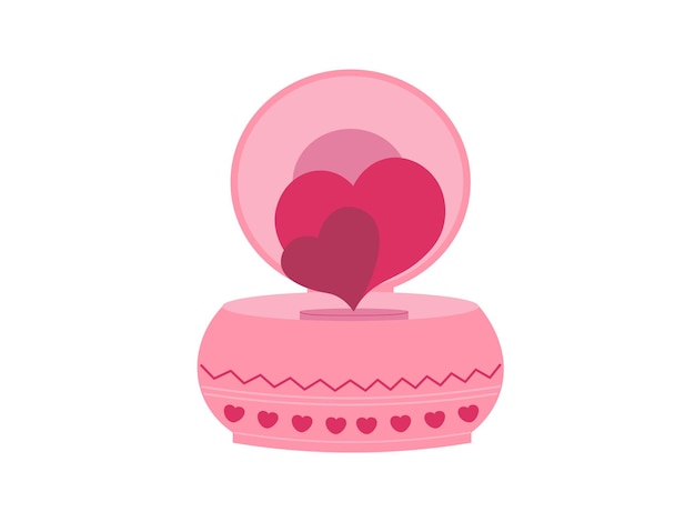 Love Music Box Illustration