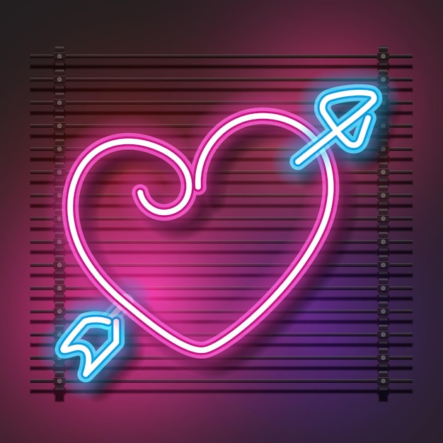 Love neon sign. Love neon sign pink. Heart neon sign. Love neon effect. Valentine background. Heart neon. Pink heart neon light.