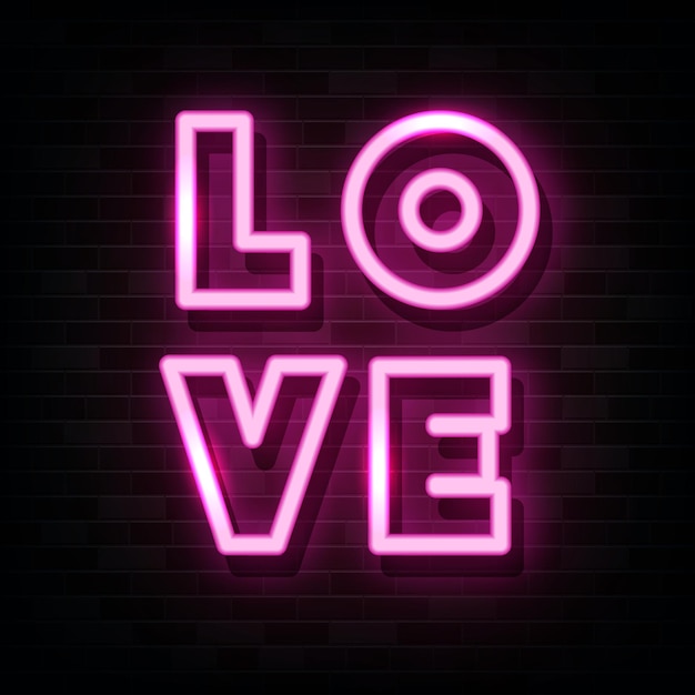 love neon sign neon symbol