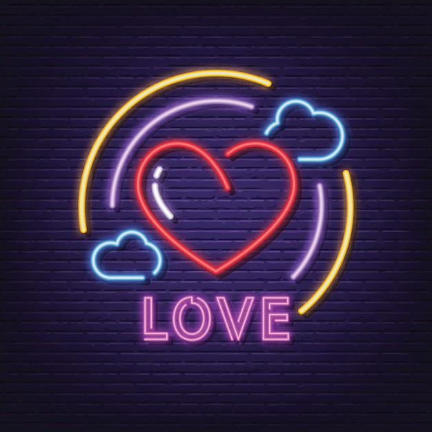 Love neon signboard