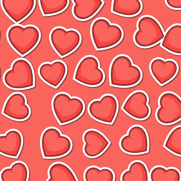 Love pattern Valentines day Background