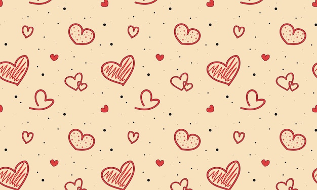 Love. Pattern with hearts