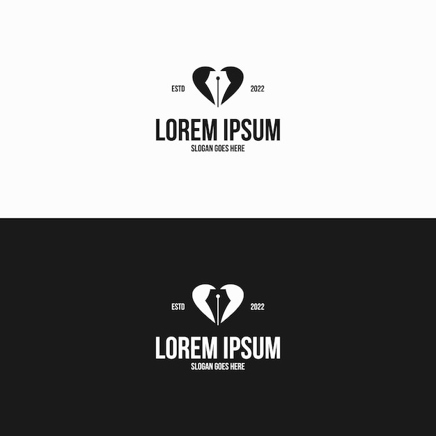 Love pen logo design inspiration