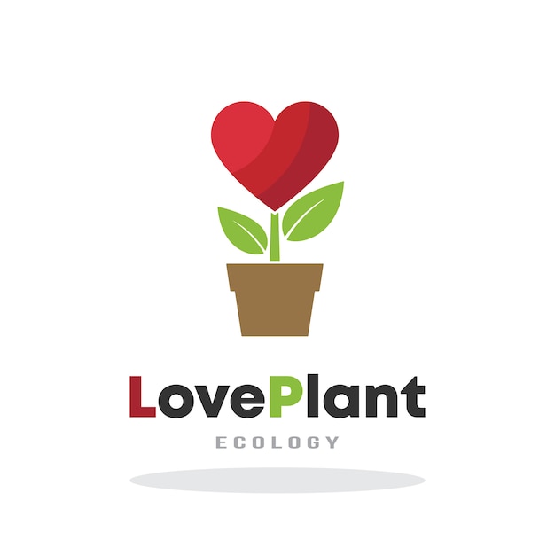 Love Plant Logo Template