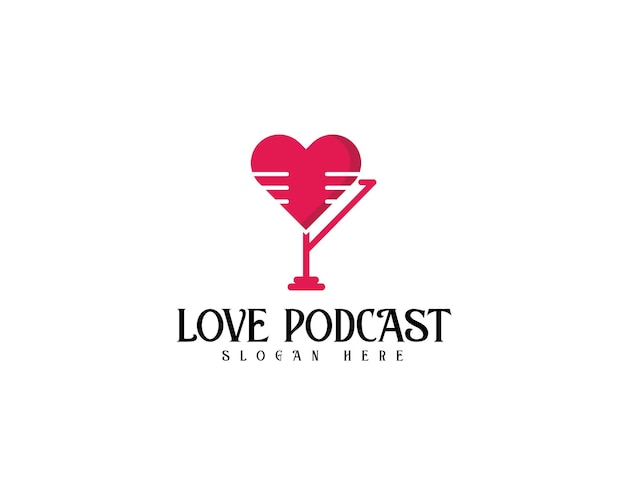 Love Podcast Logo with Heart Image