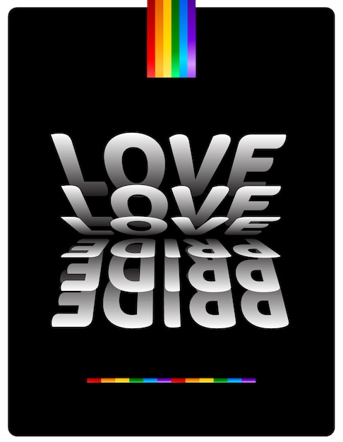 love and pride lgbtq poster