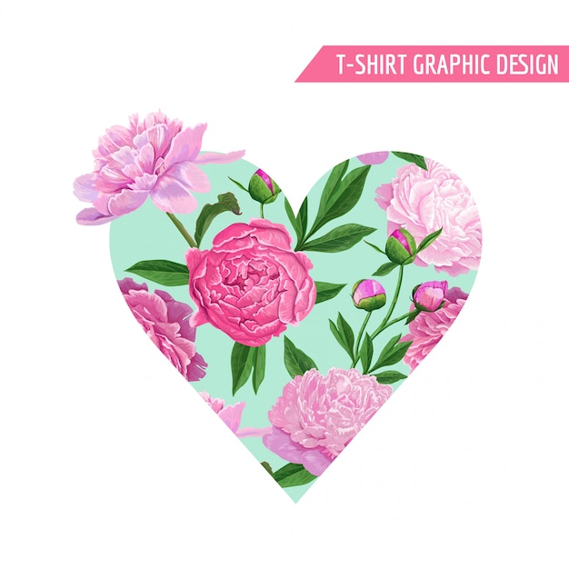 Love Romantic Floral Heart Design