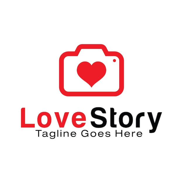 Love Story logo design template