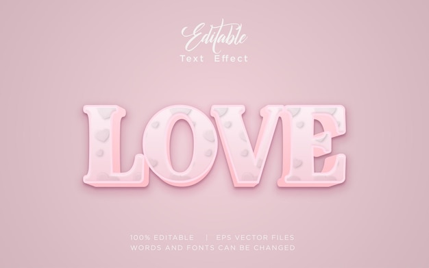 love story text effect