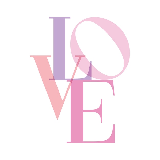 Love vector illustration for t shirt print design.