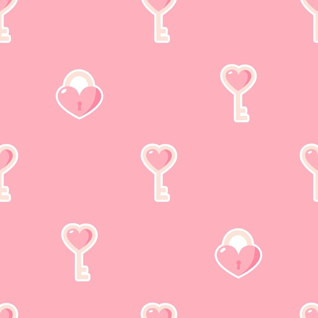 Love vector seamless pattern