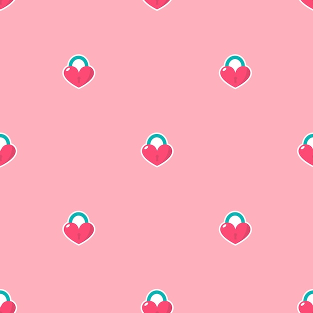 Love vector seamless pattern