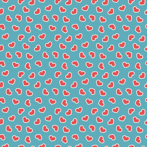 Love vector seamless pattern