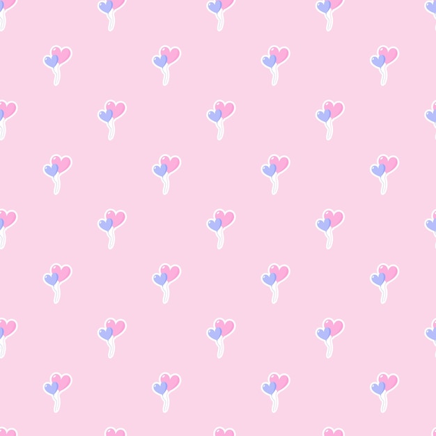 Love vector seamless pattern